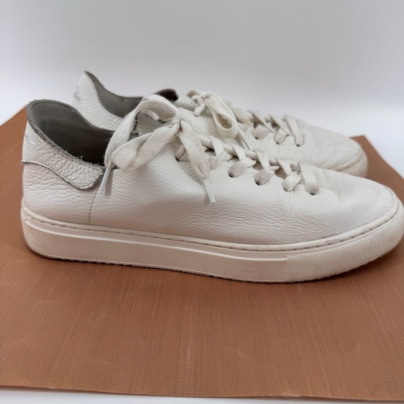Sam Edelman Women’s Poppy Lace-up Leather White Sneakers 8.5 - Picture 1 of 6